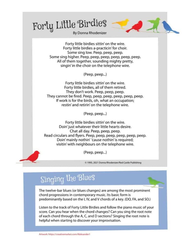 FVM | Forty Little Birdies by Donna Rhodenizer