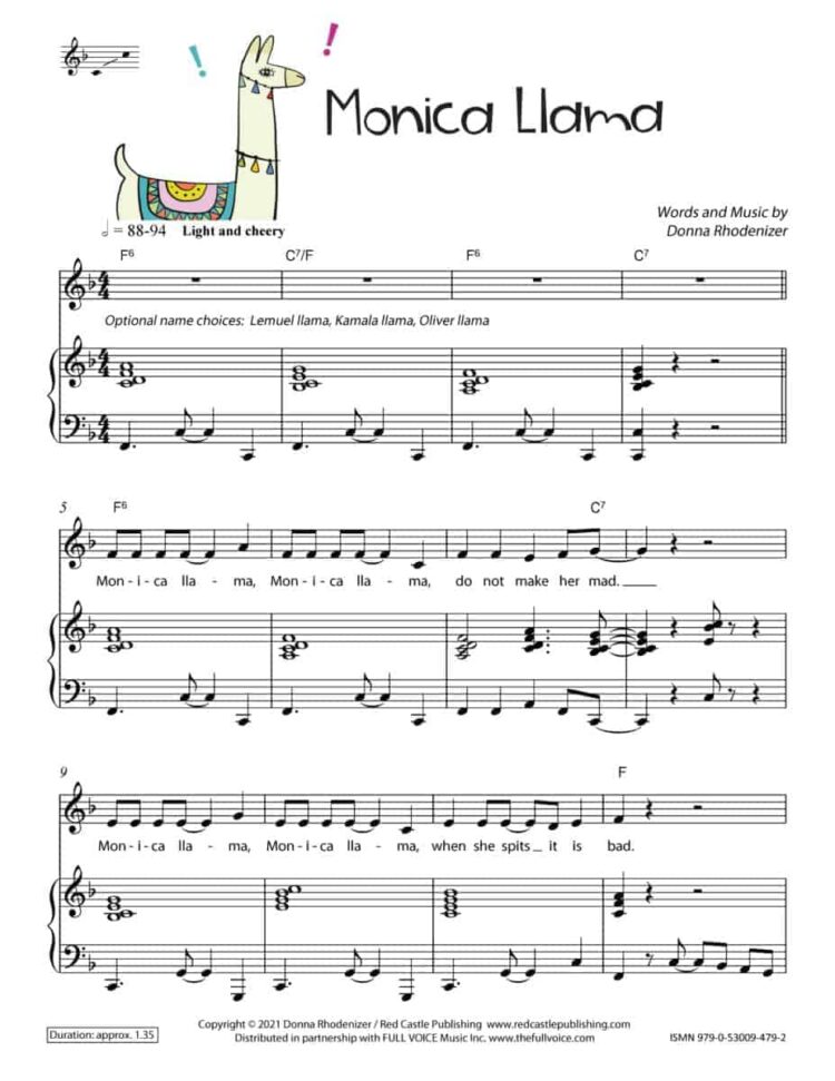 FVM | Llama Song Adventures by Donna Rhodenizer