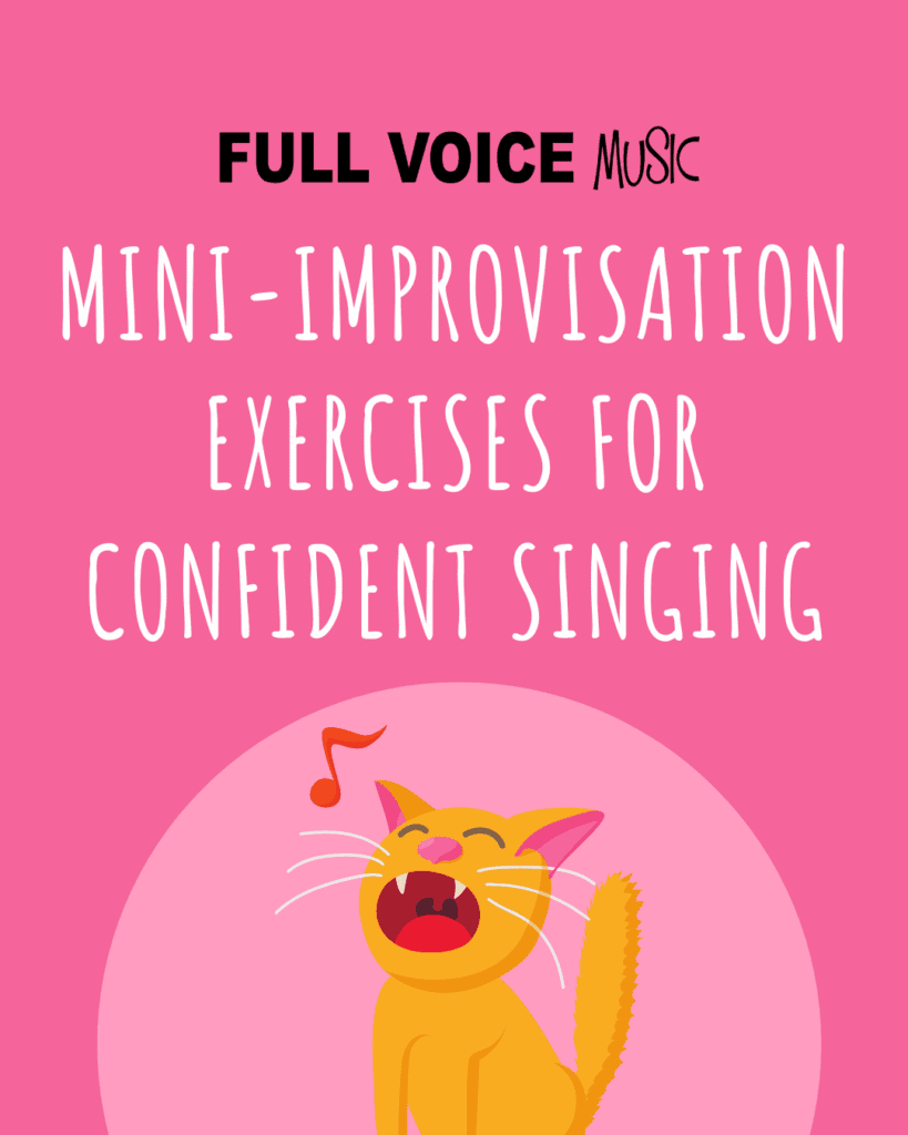an orange cat singing on a pink background