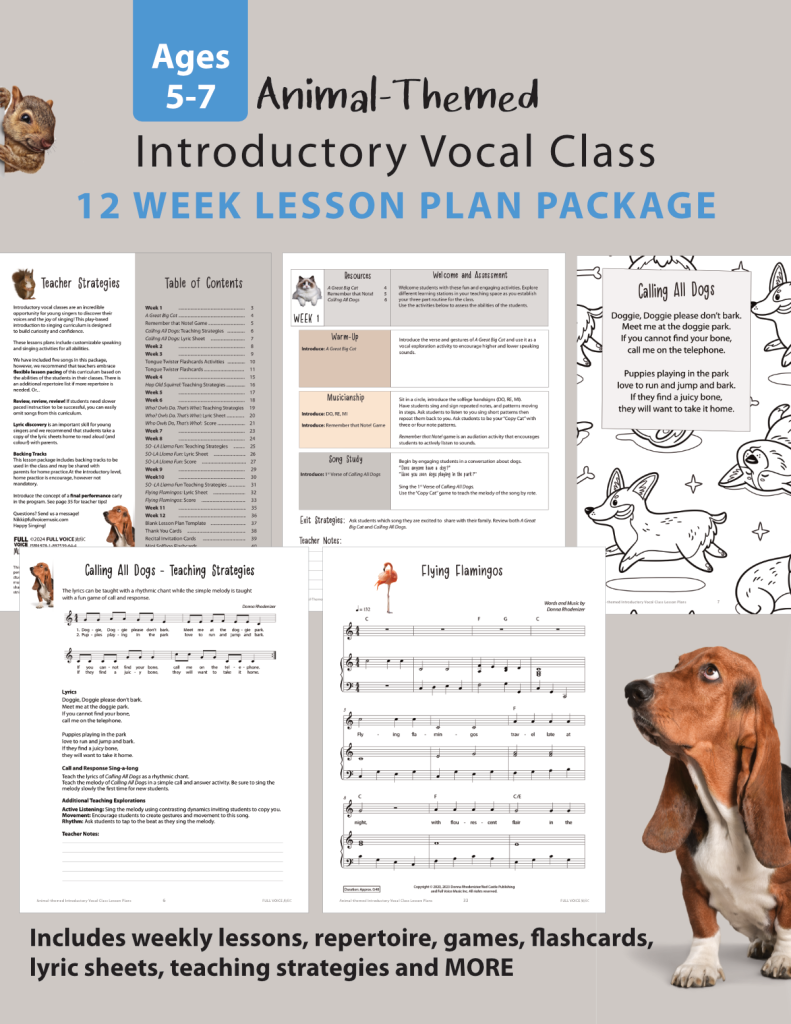 Introductory Singing Class Lesson Plans