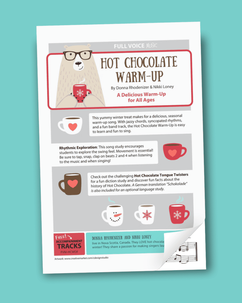 Cover of Hot Chocolate Warm-Up song print