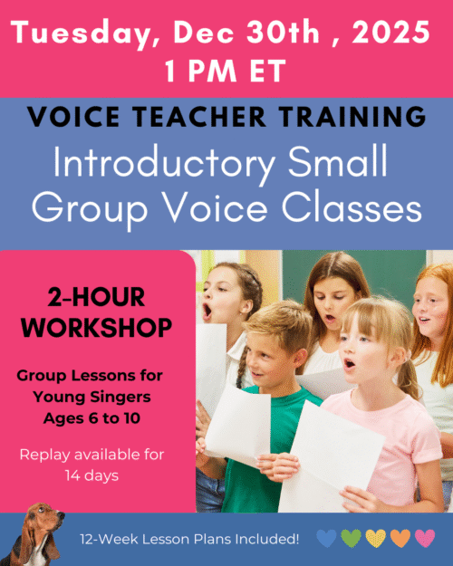 a group of children singing together