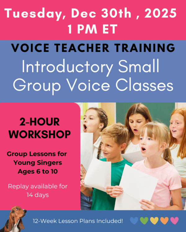 a group of children singing together