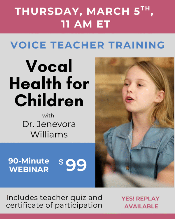 a young girl singing