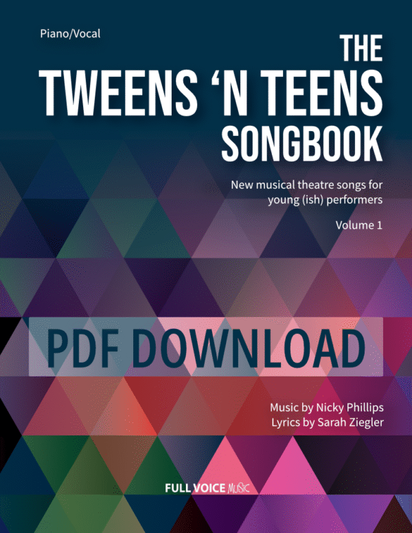 Cover of The Tweens 'N Teens Songbook Volume 1 PDF Download