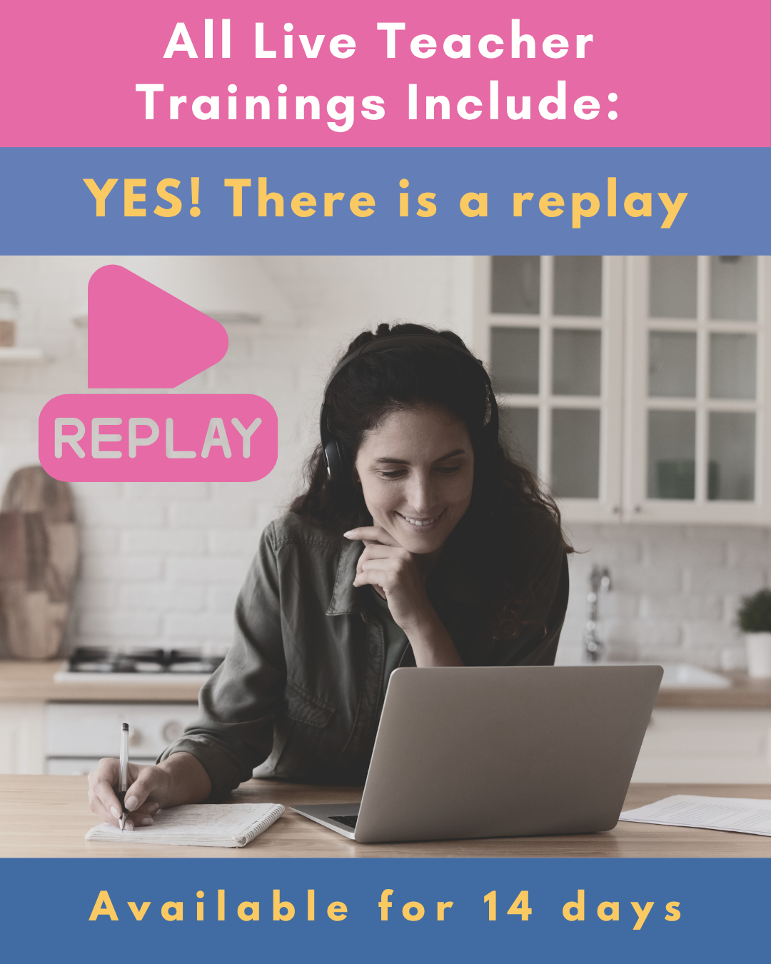 Yes there is a replay available for 14 days.