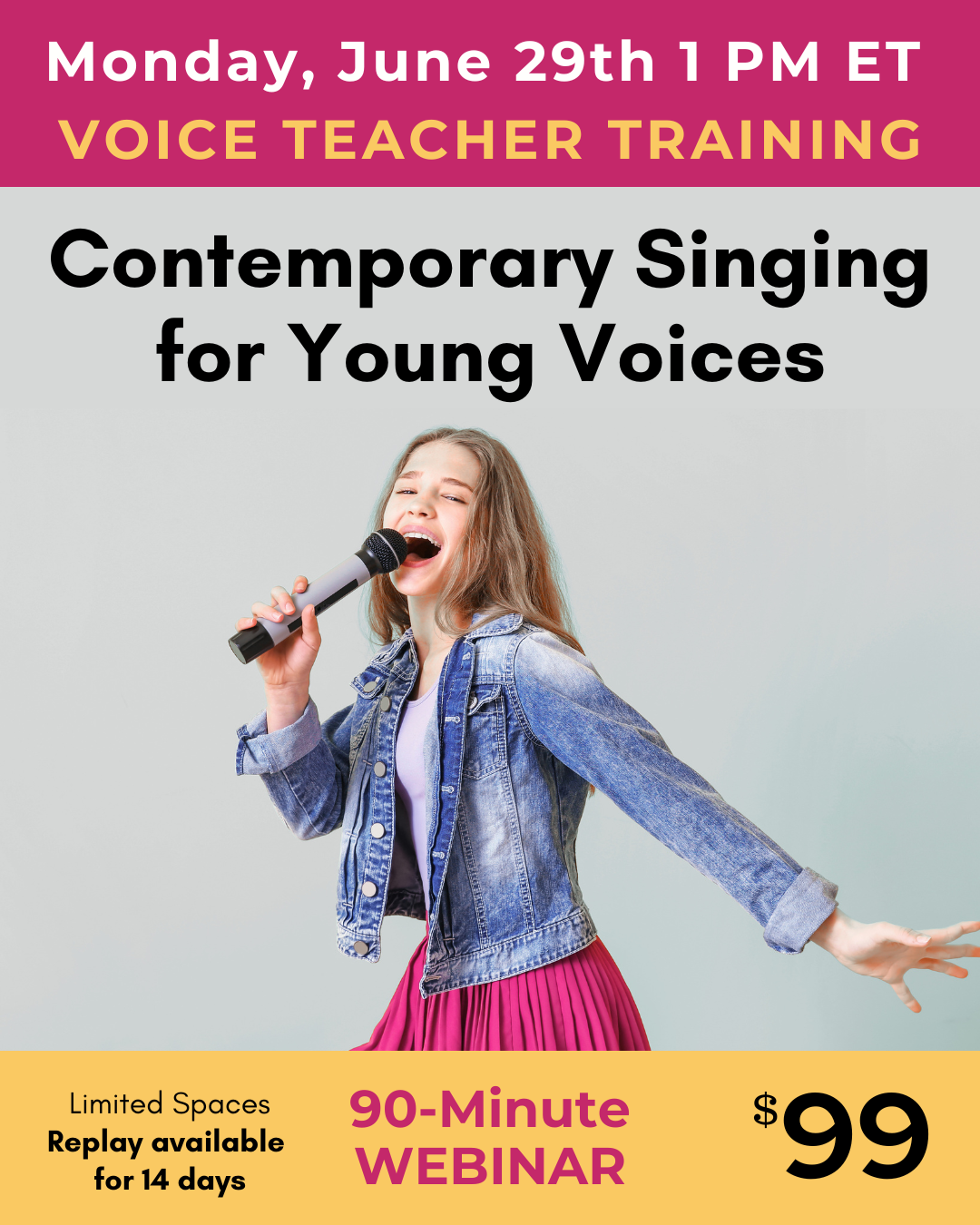 Contemporary Singing for Young Voices Workshop